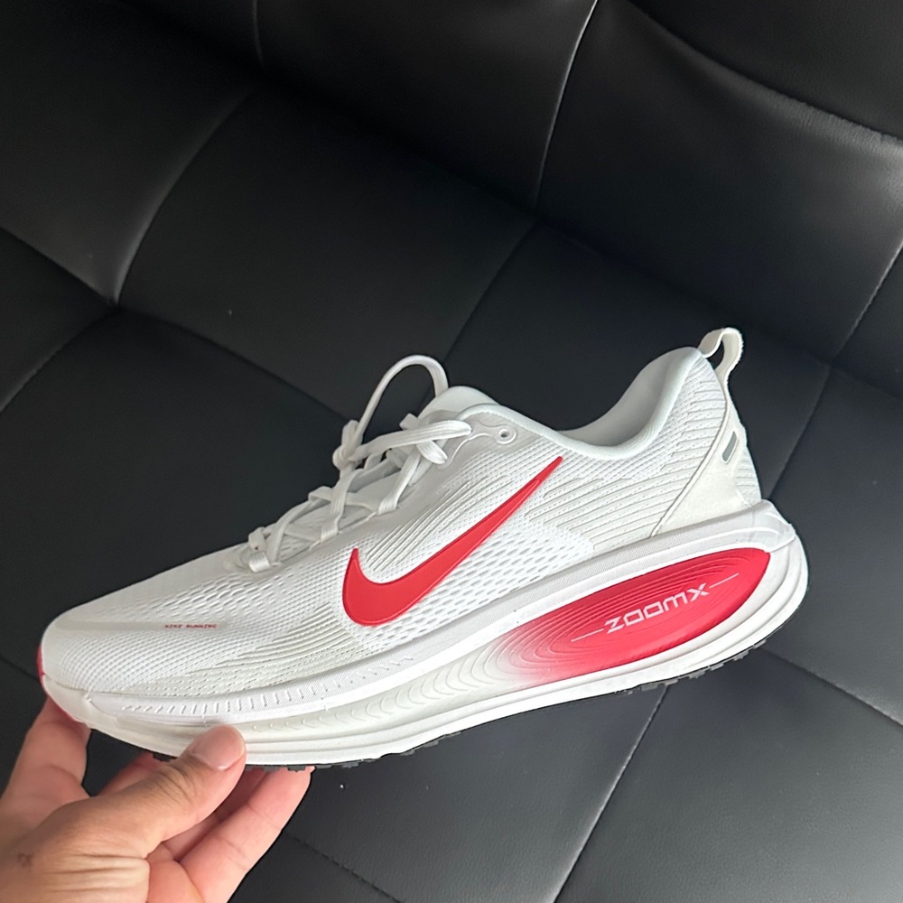 Nike ZoomX White and Red Running Shoes